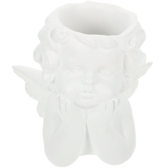 LEORX White Resin Flower Pot Set for Decor Lightweight Compact Size Suitable for Indoor and Outdoor Use