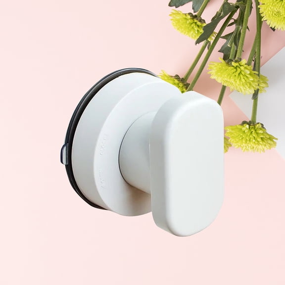 LEORX Durable White Suction Cup Door Knob ABS Handle for Sliding Doors and Drawers
