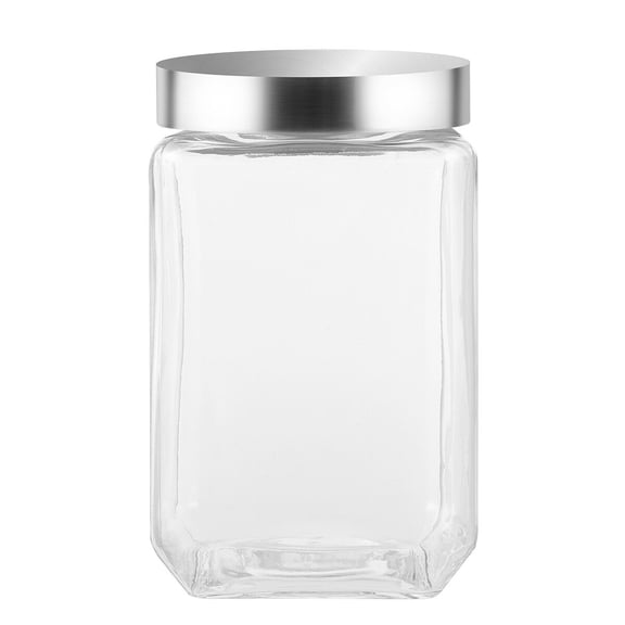 LEORX Wide Mouth Jar Airtight Lid Giant Glass Storage Jar (2000ml) Food Storage Container