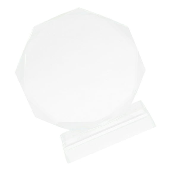 LEORX Blank Crystal Trophy Award Trophy Statues Transparent 1Pack for Competitions