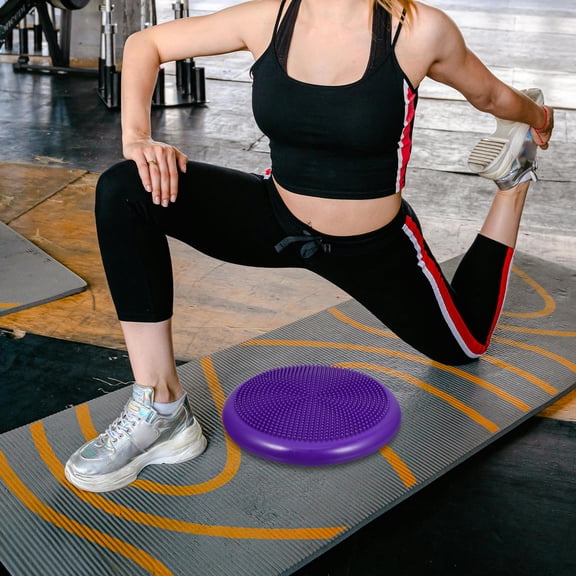 LEORX Yoga Wobble Cushion Violet PVC 1Pack