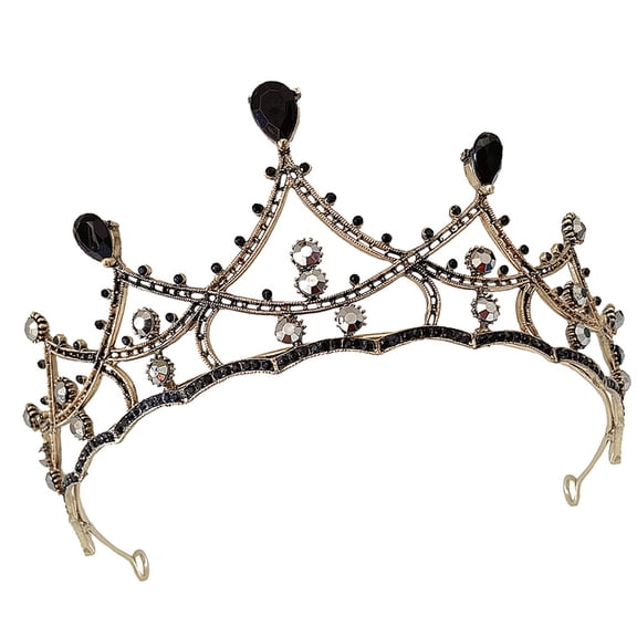 LEORX Women Crown in Elegant Design with Rhinestone Accents for Weddings 1Set