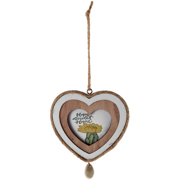 LEORX Wood Frame Heart Shape Photo Frame Craft DIY 1Pack for Props
