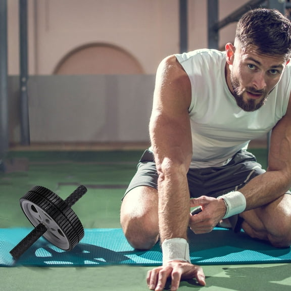 LEORX Work Out Roller for Abdominal Toning Grey Wear-Resistant 1Pack