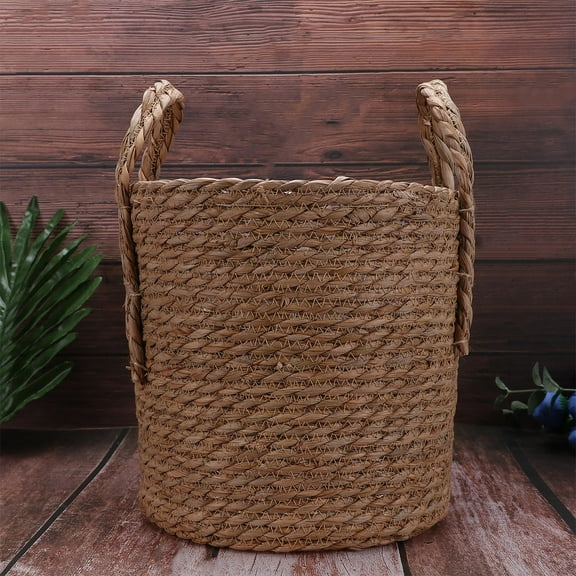 LEORX Woven Storage Basket Storage Basket Woven Linen Kitchen 1Pcs