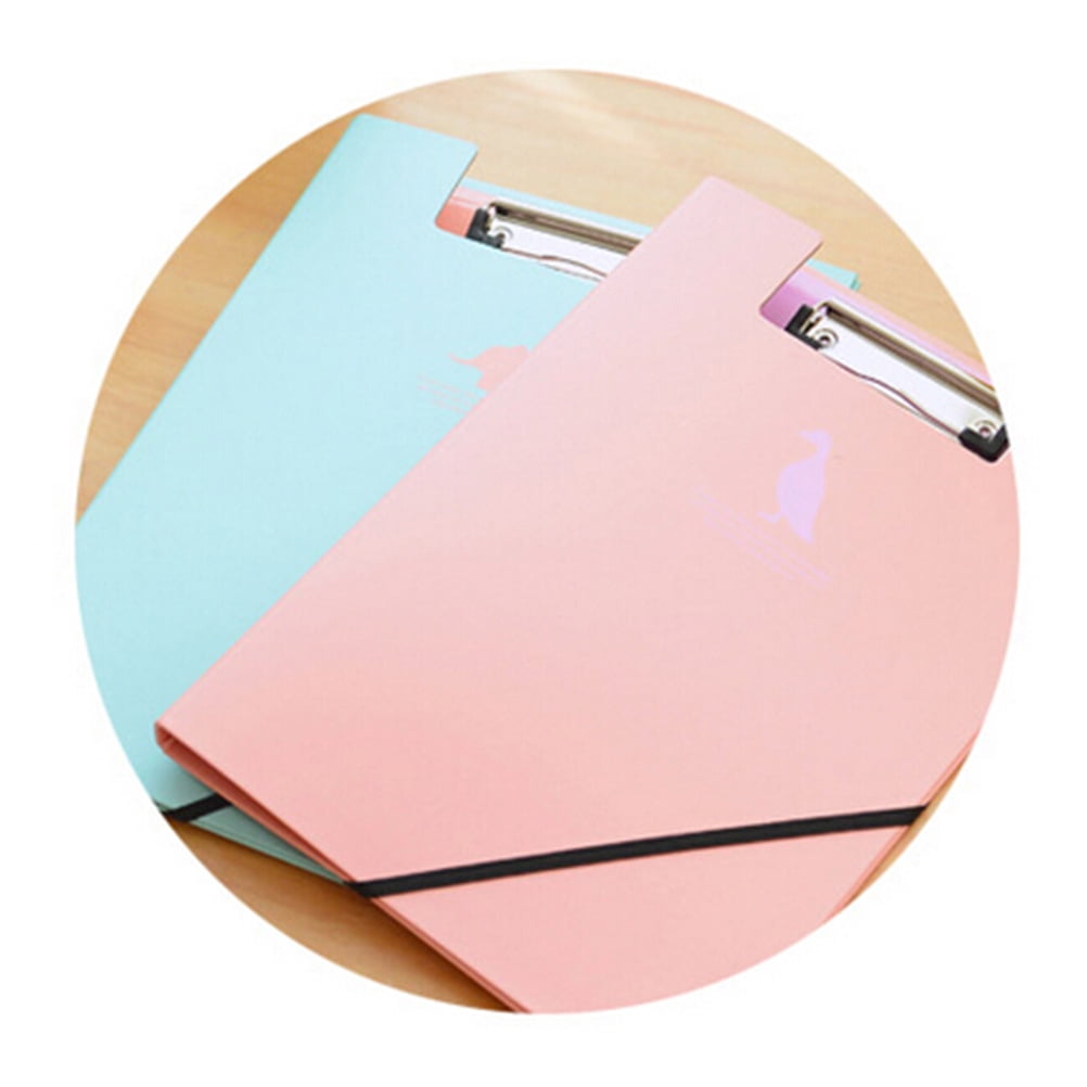 LEORX clip board folder A4 File Folders Purple Paperboard for Document ...