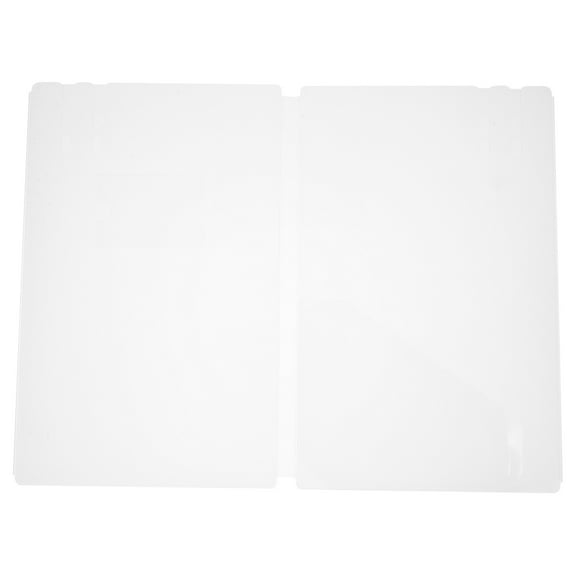 LEORX desk divider screen PP Transparent Foldable 1Pack