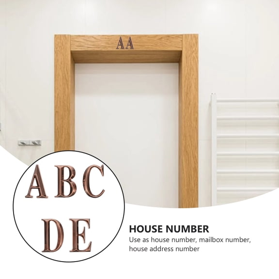 LEORX door number sign Door Number Sticker Golden 1 Bag for Office Use