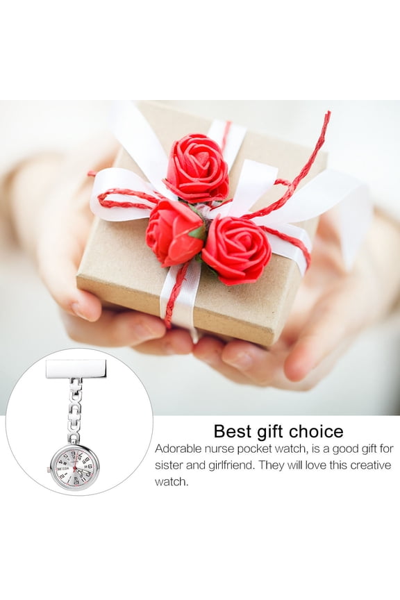 Luminous Pocket Watch for Nurses with Quartz Movement and Glow in Dark