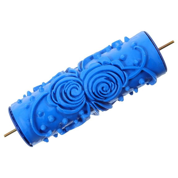 LEORX pattern Roller for Painting Blue Rubber 1Pcs Homeowners Tool