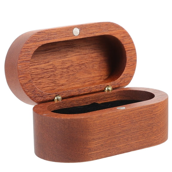 LEORX picks storage box Rectangular Wood Light Brown 1Set for Guitarists Daily Use