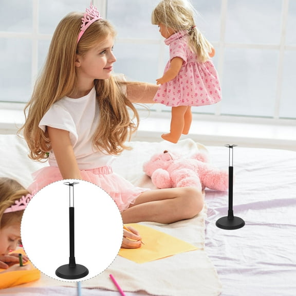 LEORX puppet stand holder Doll Support Holder Black for Tabletop Display 1Set