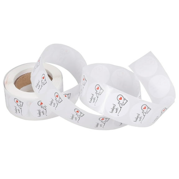 LEORX removable kitchen pantry labels Sticker White Label for Handmade Crafts 1 Roll