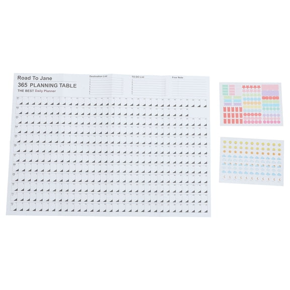 LEORX Wall Calendar 2024 Time Planning Calendar Assorted Color Lightweight and Sturdy