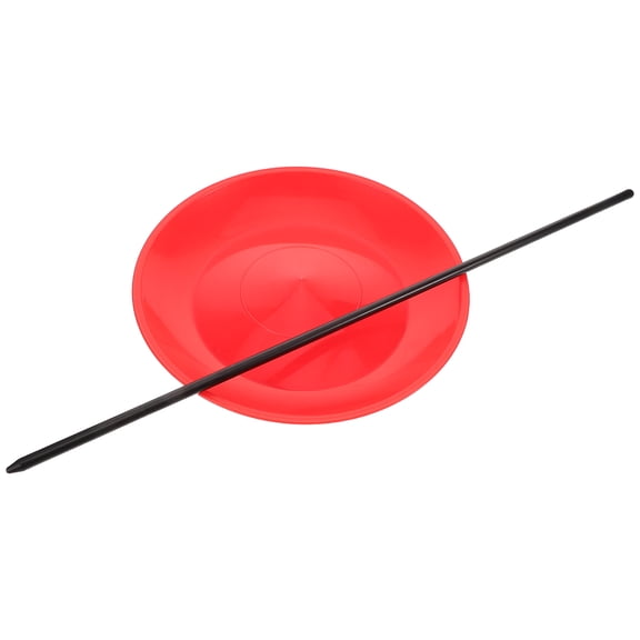 LEORX 1 Set Circus Juggling Props With Plastic Red Balanced Design For Stage Show Entertainment
