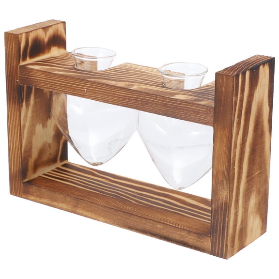 LEORX vase for plants with Borosilicate Heat-resistant Glass Vintage Style Living Room Decor 2 Bulb Vases