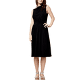 thumbnail image 1 of LEOTA Women's Sleeveless Priest Neck Tie Dress, Black XXL, 1 of 4