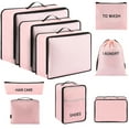 thumbnail image 1 of LEPECQ 9Pcs Packing Cubes Luggage Packing Organizers for Travel Accessories Space Saving Travel Bags for Carry on, Lightweight Mesh Zipper, Clothes, Shoes, Laundry and Shoe Bag, 1 of 9