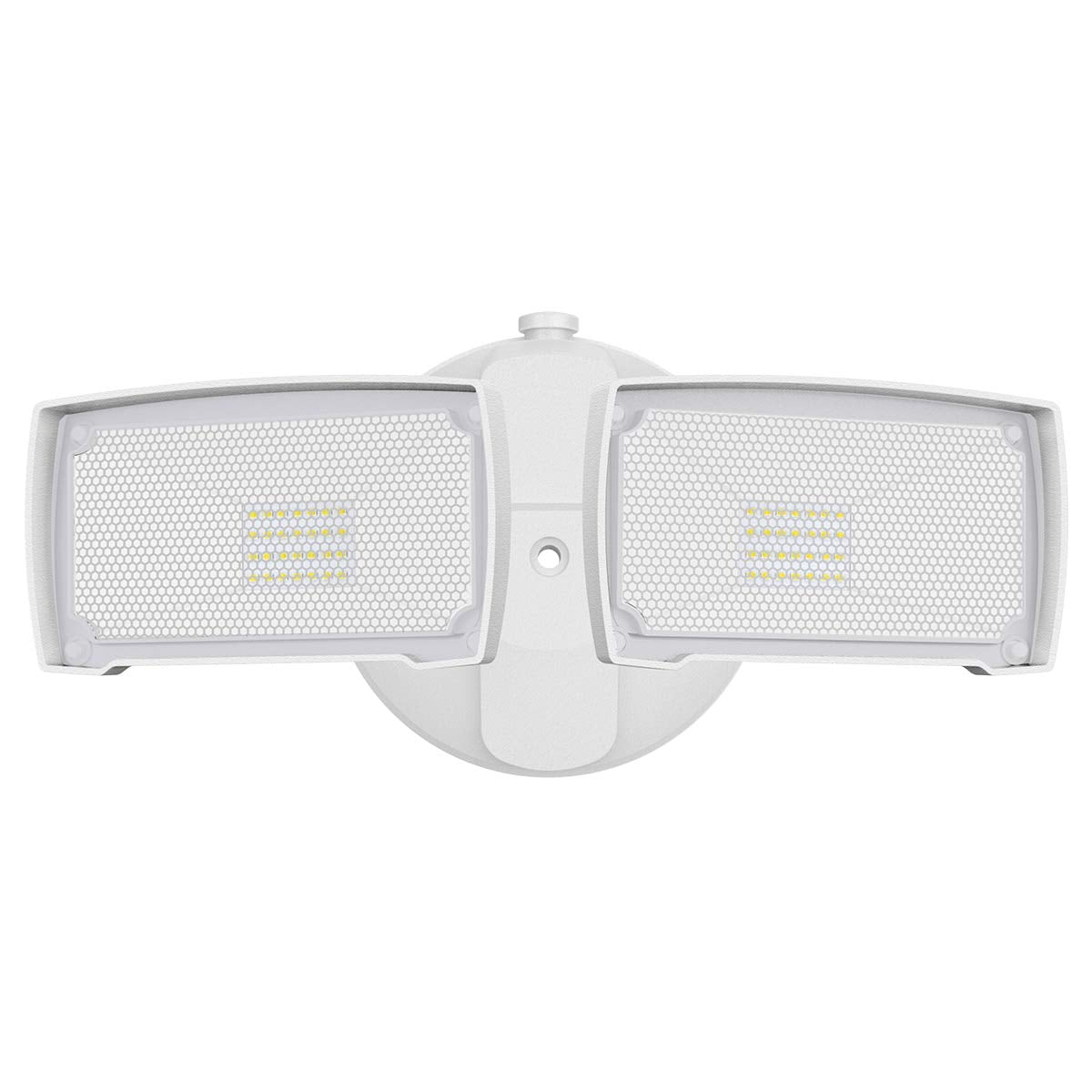 LEPOWER 3000 Lumen LED Flood Light Outdoor, 28W, Switch Controlled, 2 Heads, 5500K, IP65 Waterproof for Garage, Yard, Patio, White