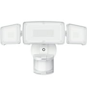 LEPOWER 35W LED Security Lights Motion Sensor Light Outdoor, 3500LM Motion Security Light, 5500K, IP65 Waterproof, 3 Head Motion Detected Flood Light for Garage, Yard, Porch (White)