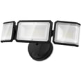 thumbnail image 1 of LEPOWER 4200 Lumen LED Flood Light Outdoor, 42W, Switch Controlled, 3 Heads, 5000 K, Black, 1 of 8