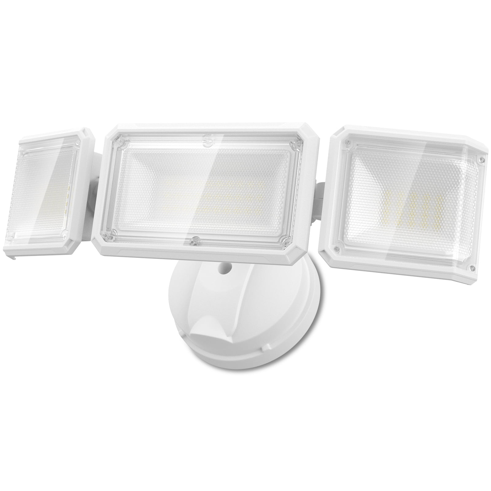 LEPOWER 4200 Lumen LED Flood Light Outdoor, 42W, Switch Controlled, Heads,  5000 K, White