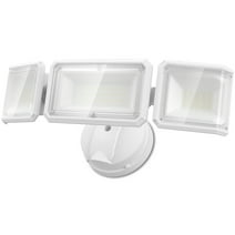 LEPOWER 4200 Lumen LED Flood Light Outdoor, 42W, Switch Controlled, 3 Heads, 5000 K, White