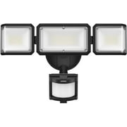 LEPOWER 42W LED Security Lights Motion Sensor Outdoor Light, 4200LM Dusk to Dawn Flood Light, Innovative Head Design, 3 Modes, 5000K, IP65 Waterproof, 3 Head Motion Detected for Garage, Yard
