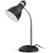 LEPOWER Metal Desk Lamp, Adjustable Gooseneck Table Lamp for Home, Office, Bedroom, Black