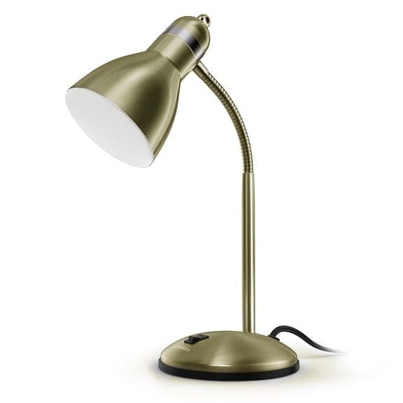 LEPOWER Metal Desk Lamp, Adjustable Gooseneck Table Lamp for Home, Office, Bedroom, Bronze