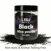 LEQU Black Metal Powder, 3.5 ounces / 100 grams of black metal powder, glitter resin powder, used for epoxy resin, DIY handicraft projects
