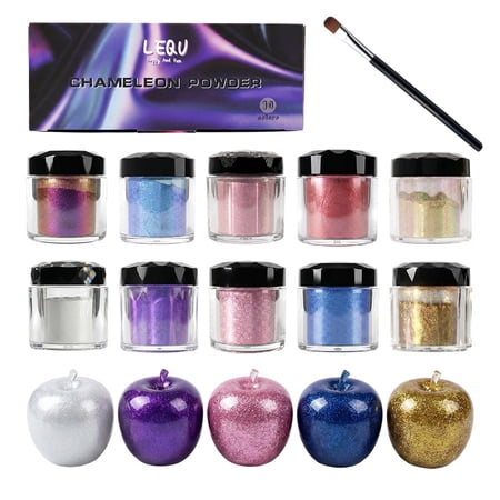 LEQU Chameleon Powder Pigment Powder 10 Pack