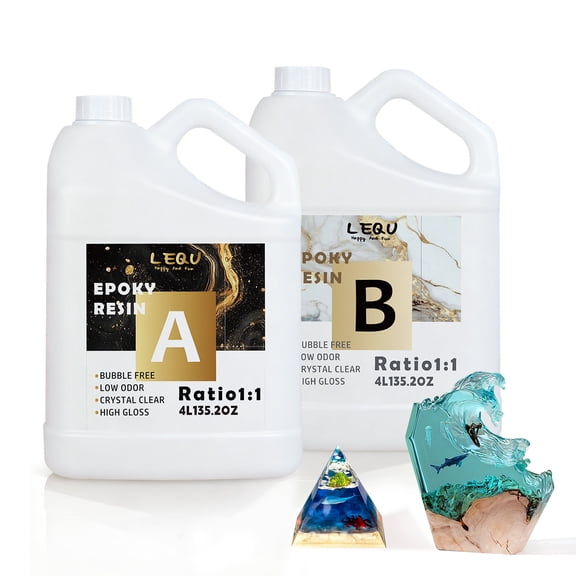 LEQU Epoxy Resin Epoxy Adhesive, 75.39OZ, 2 Pieces