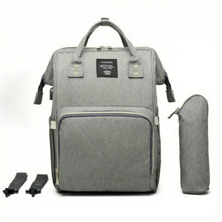 LEQUEEN Baby Diaper Backpack,Large Capacity Waterproof Maternity Bag With USB Interface Mummy Travel Bag For Stroller