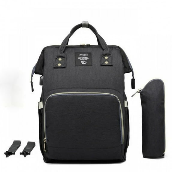 LEQUEEN Baby Diaper Backpack,Large Capacity Waterproof Maternity Bag With USB Interface Mummy Travel Bag For Stroller