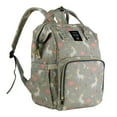 thumbnail image 1 of LEQUEEN Baby Diaper Bag Backpack Large Capacity Waterproof Backpack Nappy Changing Bag, Light Gray, 1 of 10