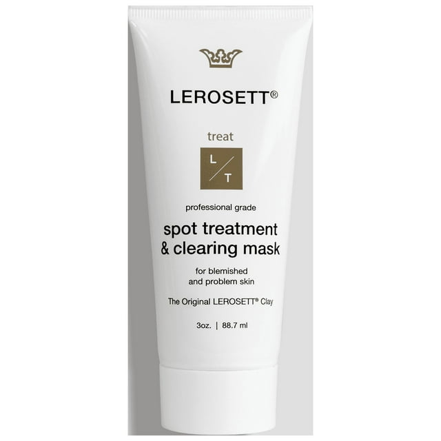 LEROSETT Organic Clay Acne Spot Treatment & Clearing Face Mask