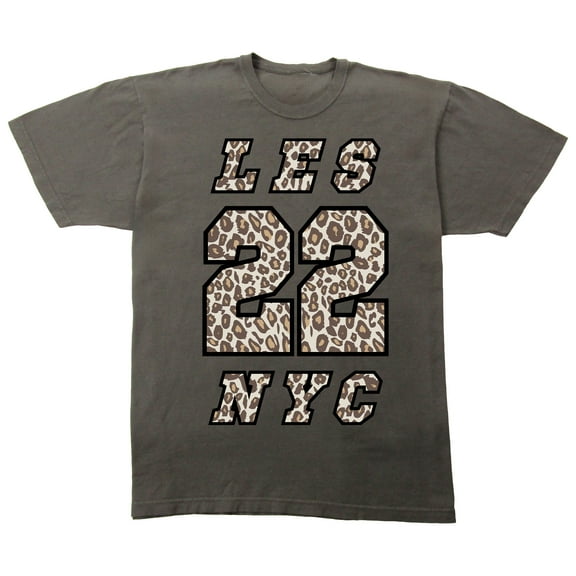 LES 22 NYC Adult Pepper Crew Neck Short Sleeve T-shirt-XXL