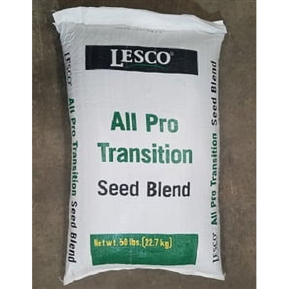 LESCO All Pro Transition Blend Grass Seed, 50 lbs - High Quality Tall Fescue, Dark Green