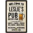 thumbnail image 1 of LESLIE'S Pub Sign Vintage Man Cave Bar 12 x 18 Matte Finish Metal 112180028211, 1 of 1