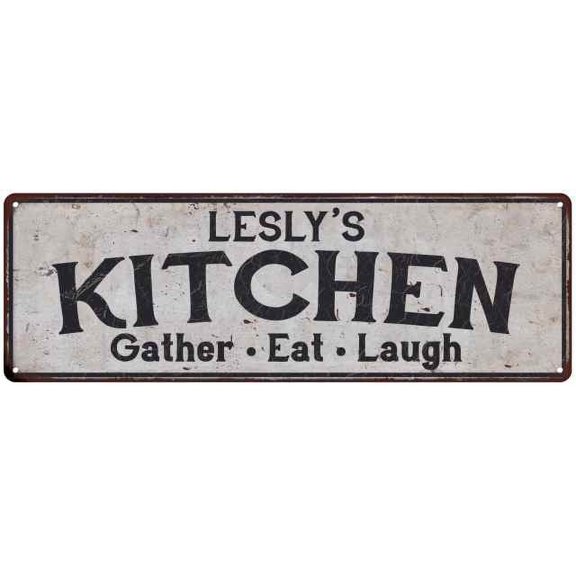 LESLY's Kitchen Rustic Chic Decor Gift 6x18 Sign 106180051192