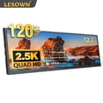 thumbnail image 1 of LESOWN 120Hz 12.7-inch Additional Strip LCD Monitor USB-C HDMI 100%sRGB 2880x864 IPS DIY Strip PC Case Assist Monitor for Raspberry Pi PC, 1 of 12