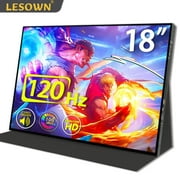 LESOWN 120Hz Ultra Wide Secondary Screen 18 Inch Portable Monitor 1610 100%sRGB USB-C HDMI 1920x1200 Laptop Extension Display for Phone PC Switch