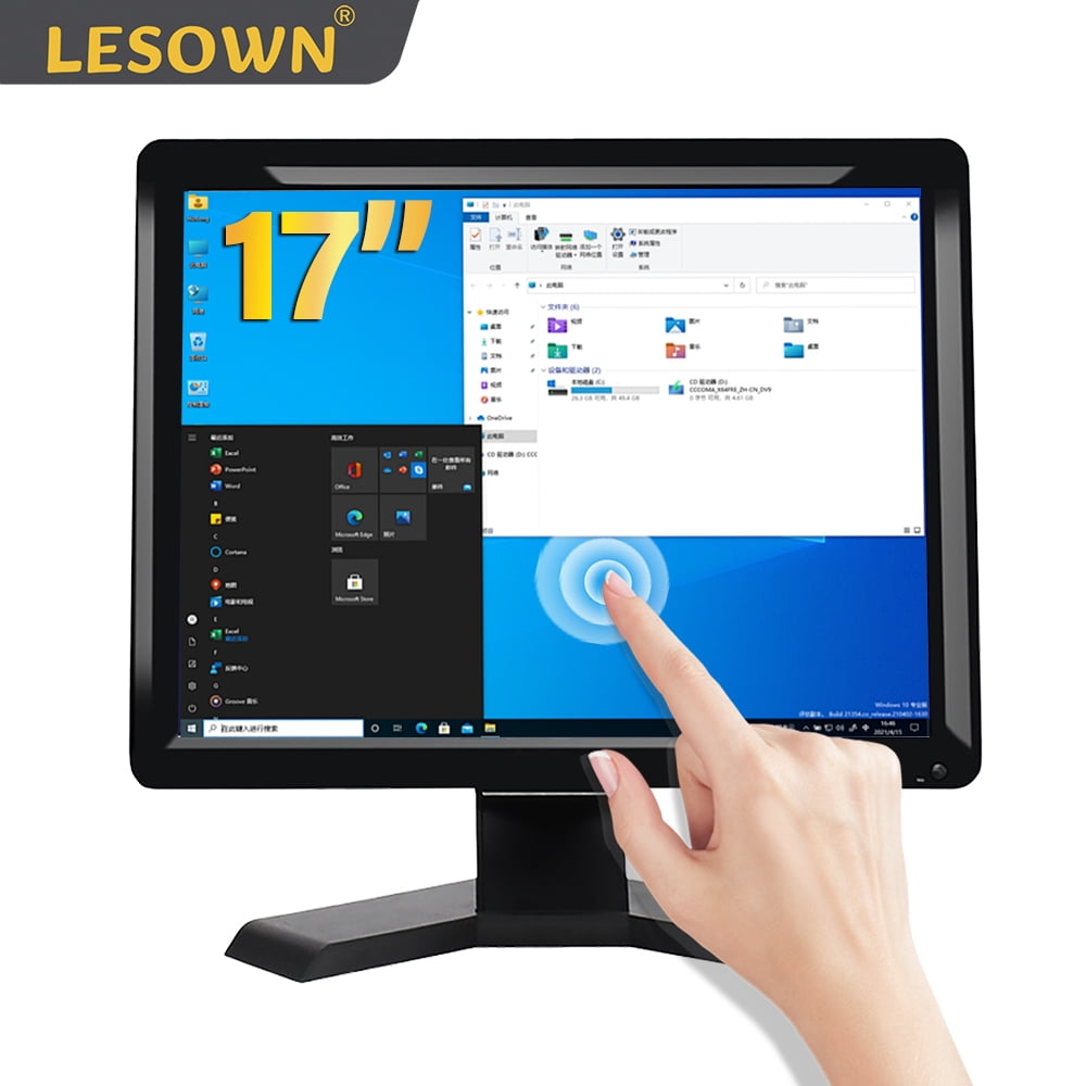 LESOWN Ultra Wide Screen 17 inch Monitor Capacitive Touch VGA USB ...