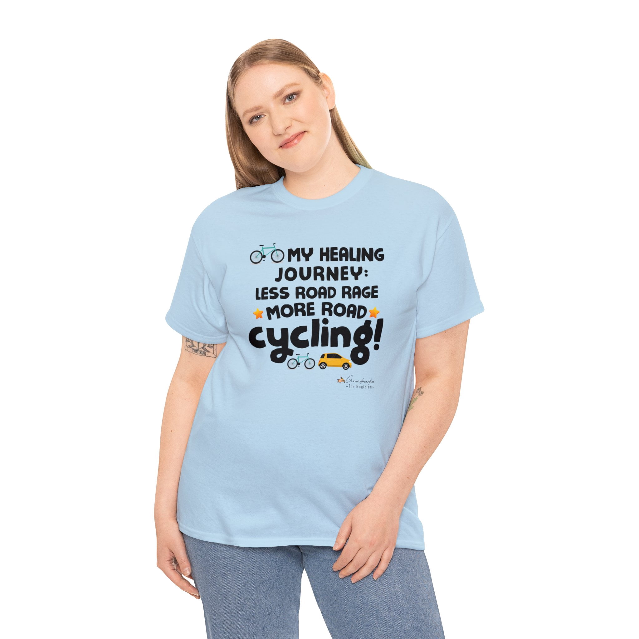 LESS ROAD RAGE Tee The Healing Journey Line by Grandmarkee The Magician ...