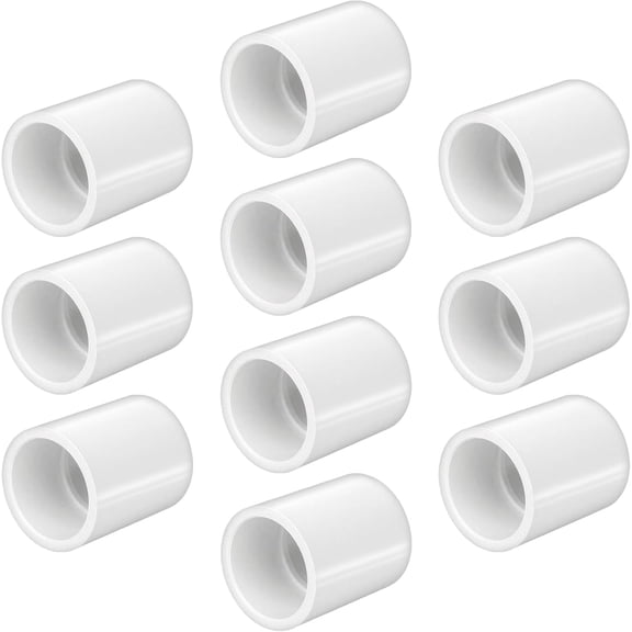 LESSO 1/2" PVC Coupling, 2-Way, 10 Pack | SOC x SOC