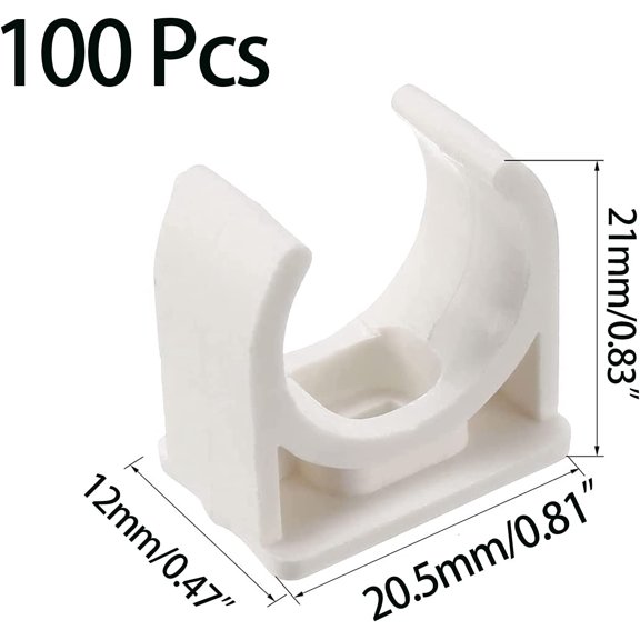 LESSO 4PCS 1/2" PVC Pipe 16" L, 2PCS PVC Coupling Fittings, DIY Projects Set for Spring, Home, Greenhouse, Garden, Farm, Workshop, SCH40 White