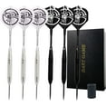 thumbnail image 1 of LESYAO 6 pcs Steel Tip Dart Set, Professional Metal Darts with Aluminum Shafts 2-Piece Set and Case, 1 of 5