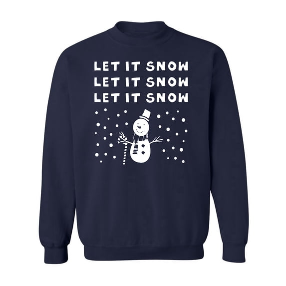 LET IT SNOW SNOWMAN Crewneck Sweatshirt