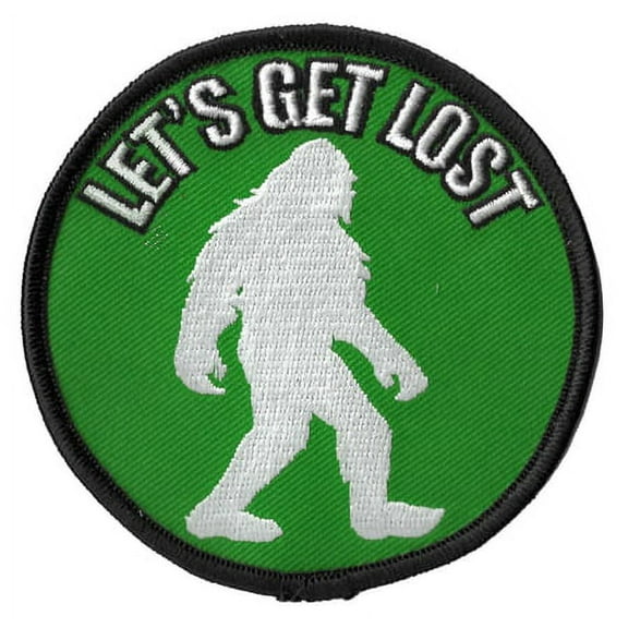 LET'S GET LOST SASQUATCH PATCH - Matt Stewart Art's Sasquacher - Embroidered Artwork Iron-On / Sew-On PATCH - 3.25"